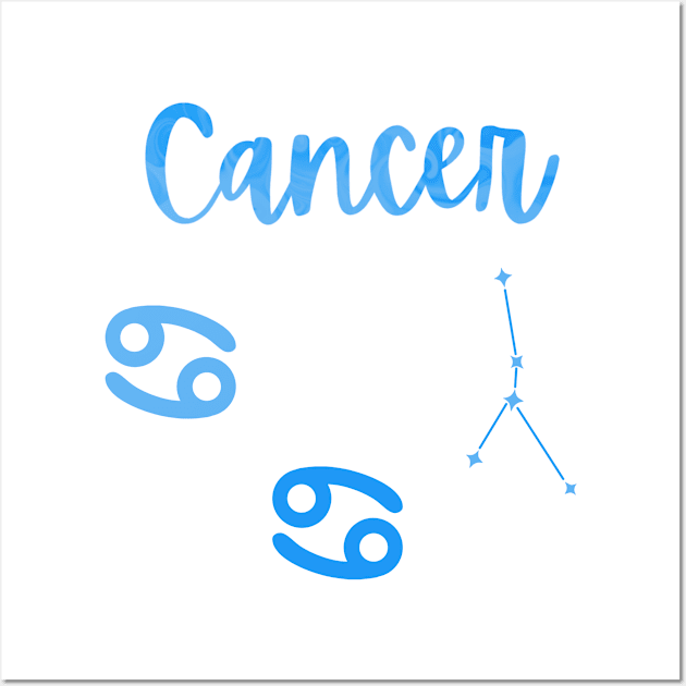 Cancer Zodiac Wall Art by lolalistic